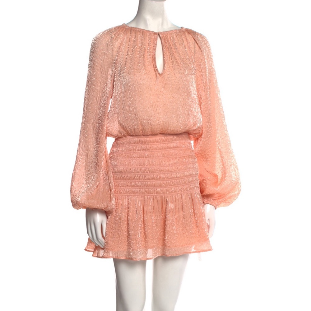 Ramy Brook Bateau Neckline Mini Dress.